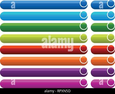 Horizontal button, banner backgrounds. Set of banners, buttons Stock Vector