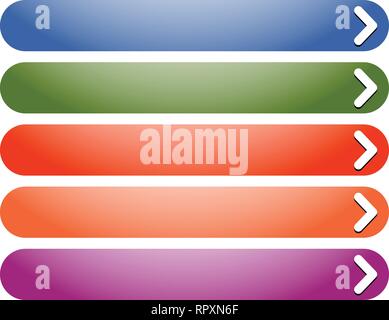 Horizontal button, banner backgrounds. Set of banners, buttons Stock Vector