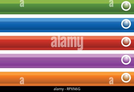 Horizontal button, banner backgrounds. Set of banners, buttons Stock Vector