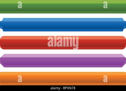 Horizontal button, banner backgrounds. Set of banners, buttons Stock Vector