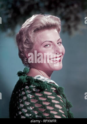 Die deutsche Schauspielerin Winnie Markus, 1959/1960. German actress Winnie Markus, 1959/1960 Stock Photo