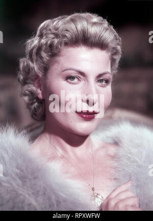 Die deutsche Schauspielerin Winnie Markus, 1959/1960. German actress Winnie Markus, 1959/1960 Stock Photo