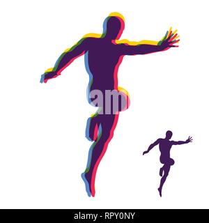 Model of Man. Human Body. Design Element. Vector Illustration. Stock Vector
