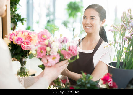Owner of florist shop Stock Photo