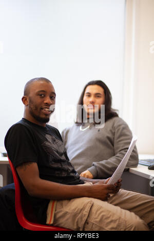 adults in a further education college studying access for further education Stock Photo