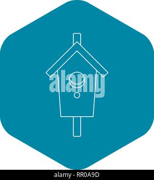 Nesting, box icon, outline style Stock Vector