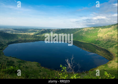 Crater Lake, Queen Elizabeth NP, Uganda Stock Photo