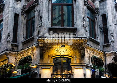 Rustic retro style building exterior view Stock Photo