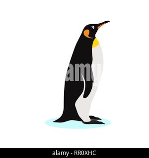 King penguin icon, isolated on white background Stock Vector