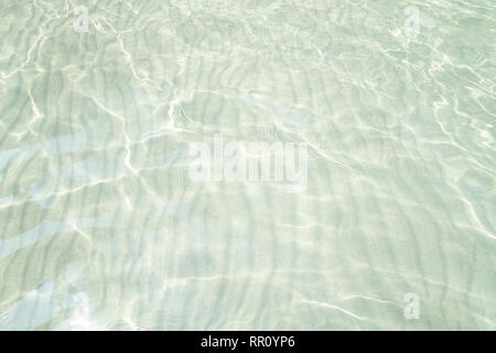 Wavy sand in a sea water Stock Photo