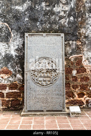 Dutch Tombstone from St. Paulu0027s Church Cemetery, 17th Century 