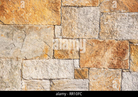 part of a stone wall, for background or texture. Stock Photo