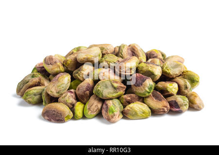 pistachios group  isolated on  white background Stock Photo