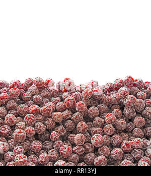Pile of Dried Sakura Plums Isolated on White Background, Clipping Path Stock Photo