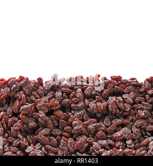 Pile of Raisins Isolated on White Background, Clipping Path Stock Photo