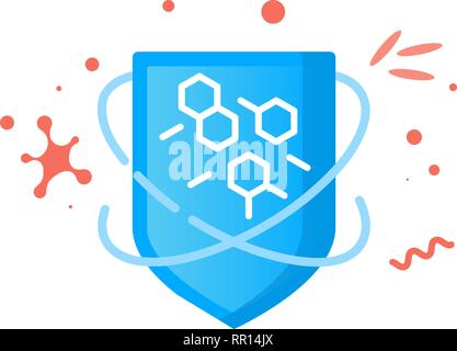 Immunity system logo template. Human immune system vector design. Stock Vector