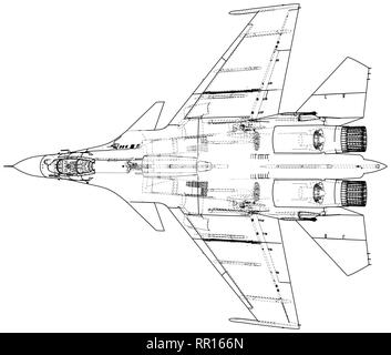 Fighter jet. Vector wireframe concept. Created illustration of 3d Stock Vector