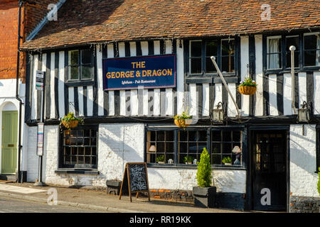 The George and Dragon Public House, The Street, Ightham, Kent Stock Photo