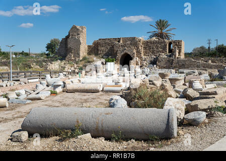 Caesarea National Park in Central Israel Stock Photo