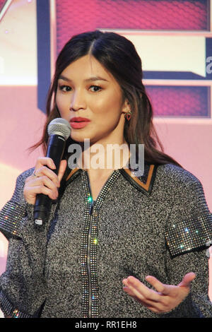 Gemma Chan 02/22/2019 "Captain Marvel" Press Conference held at The