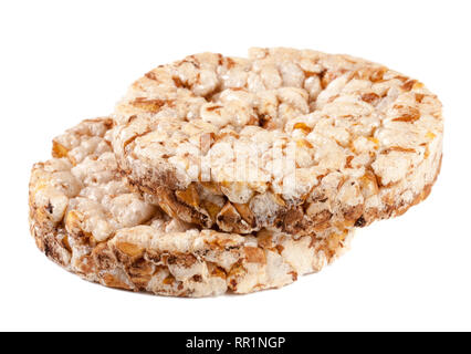 Grain crispbreads isolated on white background Stock Photo