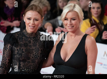 National Television Awards (NTAs) 2019 - Arrivals  Featuring: Kimberley Walsh, Denise Van Outen Where: London, United Kingdom When: 23 Jan 2019 Credit: WENN.com Stock Photo