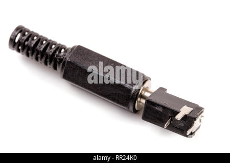 DC power supply connector for low current devices Stock Photo