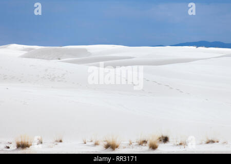 Dark sky over White Sands Stock Photo