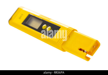 instrument for measuring acidity on a white isolated background Stock Photo