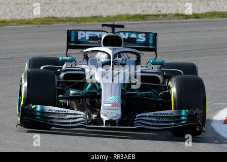 Mercedes AMG F1 W10 of Valtteri Bottas (FIN) Mercedes AMG F1 being
