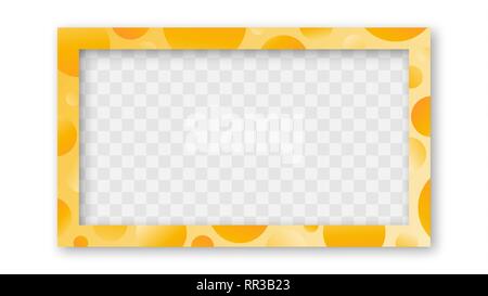 Colored Trendy Gradient Frame With Bland Shadows Isolated On White Background. Abstract Colorful Rectangle Border. Vector Illustration, Eps 10. Stock Vector