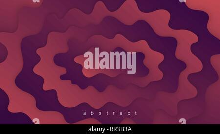 Liquid Abstract  Shape Gradients. Fluid Colorful 3D Background. Trendy Design Composition For Flyer, Banner, Magazine, Brochure, Website, Cover, Poste Stock Vector