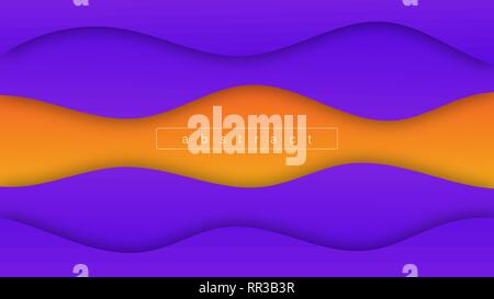Abstract Wave Shapes Trendy Gradients. Geometric Background Design Composition For Flyer, Banner, Magazine, Brochure, Website, Cover, Poster, Mobile A Stock Vector