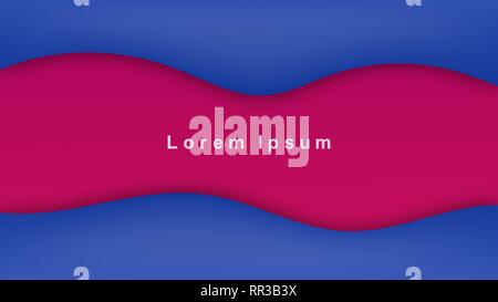 Abstract Wave Shapes Trendy Gradients. Geometric Background Design Composition For Flyer, Banner, Magazine, Brochure, Website, Cover, Poster, Mobile A Stock Vector