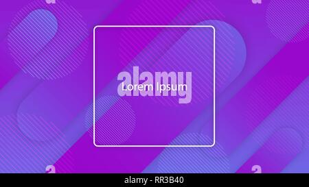 Dynamic Geometric Background Design In 3D Style. Abstract Trendy Gradient Shapes. Template For Flyer, Banner, Magazine, Brochure, Website, Cover, Post Stock Vector