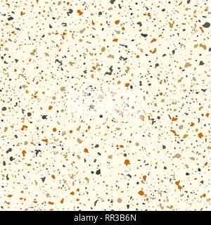 Terrazzo Seamless Pattern Background. Abstract Texture Design Elements. Vector Illustration, Eps 10. Stock Vector