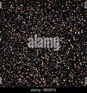Terrazzo Seamless Pattern Background. Abstract Texture Design Elements. Vector Illustration, Eps 10. Stock Vector