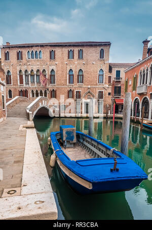Venice, capital of the Veneto region, a UNESCO World Heritage Site, northeastern Italy- Situated across a group of 118 small islands separated by cana Stock Photo