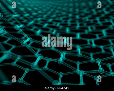Hexagonal geometric form Stock Photo