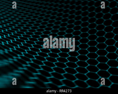 Hexagonal geometric form Stock Photo