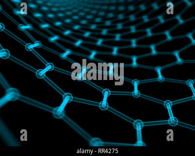 Hexagonal geometric form Stock Photo
