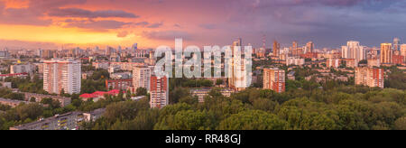 panoramic view of Yekaterinburg, Russia Stock Photo