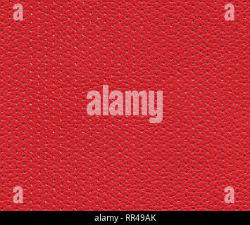 seamless red perforated leather texture Stock Photo