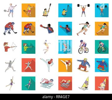 arrow,athlete,ball,barbell,bow,box,cartoon,flat,collection,competition,cyclist,different,equipment,exercise,figure,foil,freeride,glasses,glove,gymnast,helmet,hobby,hockey,icon,illustration,karate,kind,paddle,physical,player,pool,racket,rapier,rower,runner,sail,sambo,set,sign,skater,snowboard,snowboarder,sport,stick,swimmer,tennis,vector,volleyball,weightlifter,windsurfing,wrestler Vector Vectors , Stock Vector