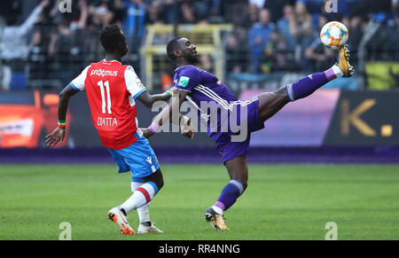 Anderlecht's Yannick Yala Bolasie looks dejected during a soccer match  between RSC Anderlecht and Club Brugge KV, Sunday 24 February 2019 in  Brussels, on the 27th day of the 'Jupiler Pro League