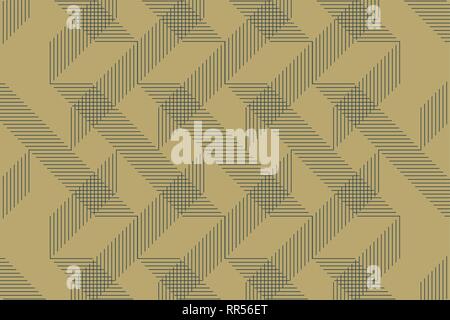 Abstract background pattern made with repeated inclined lines. Decorative, modern vector art in blue and beige colors. Stock Vector