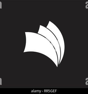 paper sheets design for document office business logo Stock Vector
