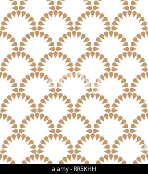 Japanese wavy floral vector seamless repeating pattern. Stock Vector