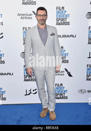 SANTA MONICA, CA - FEBRUARY 23: Jon Hamm attends the 2019 Film Independent Spirit Awards on the beach on February 23, 2019 in Santa Monica, California Stock Photo