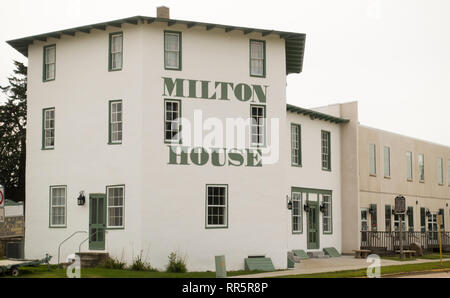 Milton House part of the underground railroad Wisconsin Stock Photo